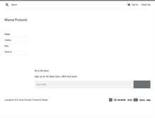 Tablet Screenshot of moonaproducts.com